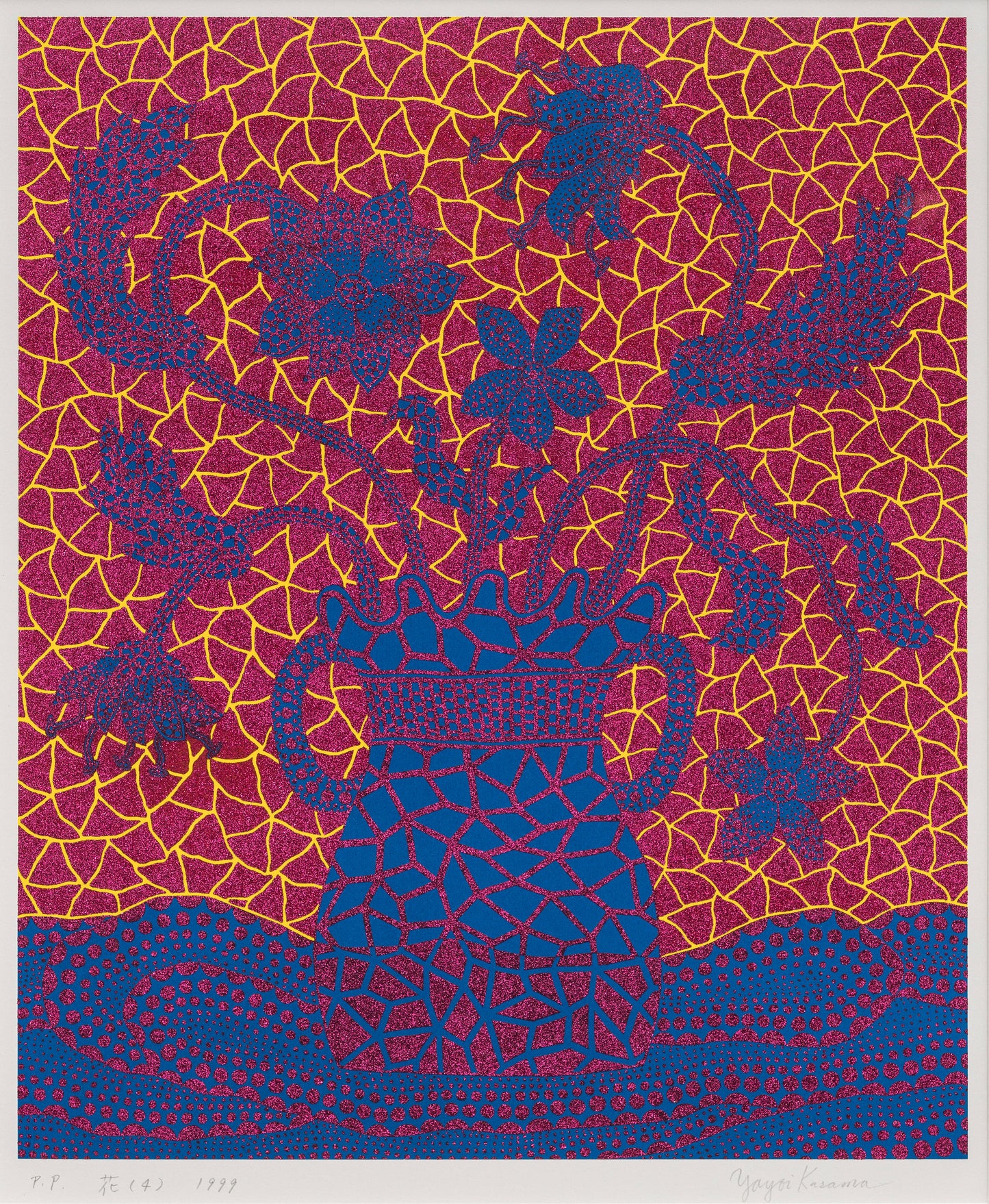 YAYOI KUSAMA - Flowers (4) (Signed and Framed), 1999
