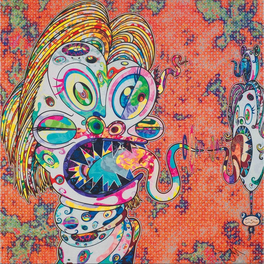TAKASHI MURAKAMI - Homage to Francis Bacon, Study for Head of Isabel Rawsthorne (Signed), 2016