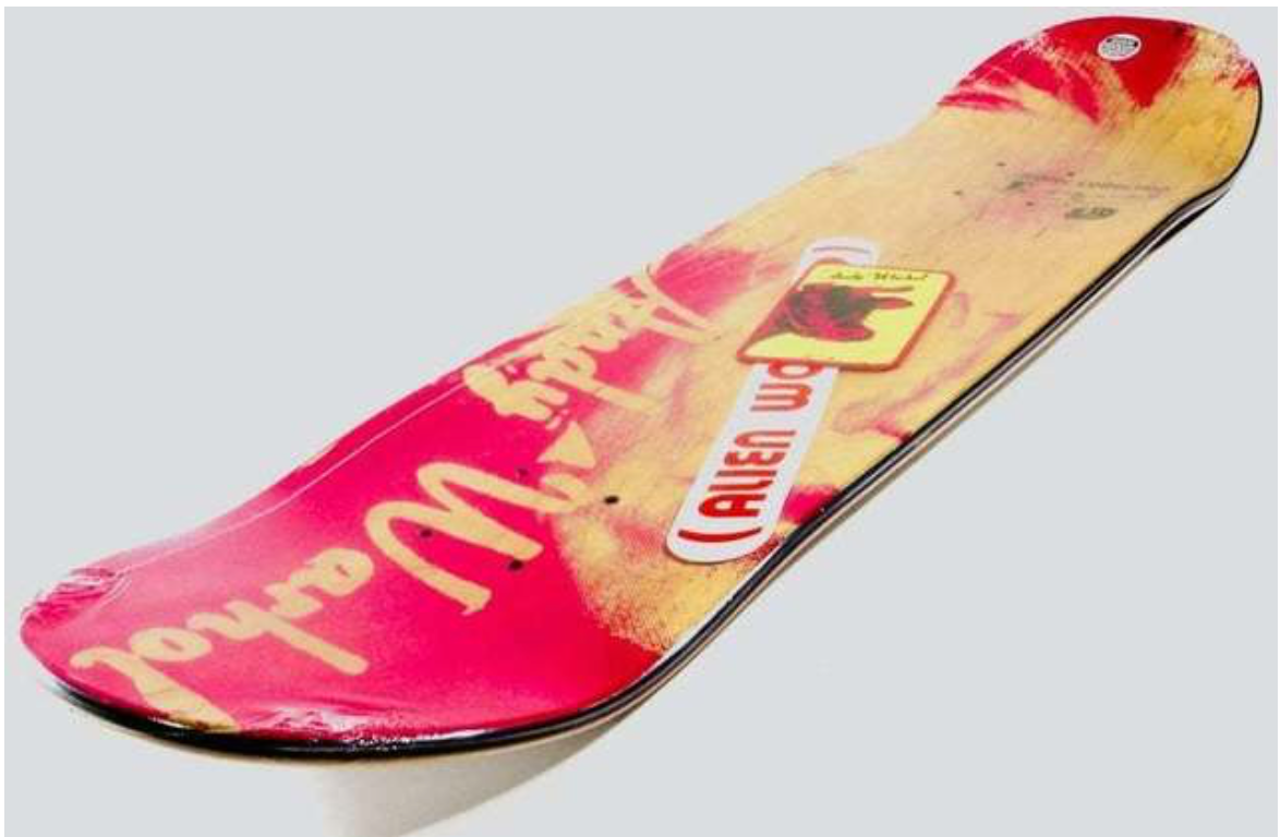 ANDY WARHOL - 15 Minutes of Fame Skate Deck, 2012