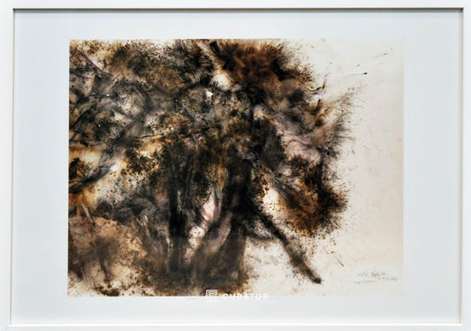 CAI GUO-QIANG - 'Flow Cypress' Exhibition Poster (Framed), 2019