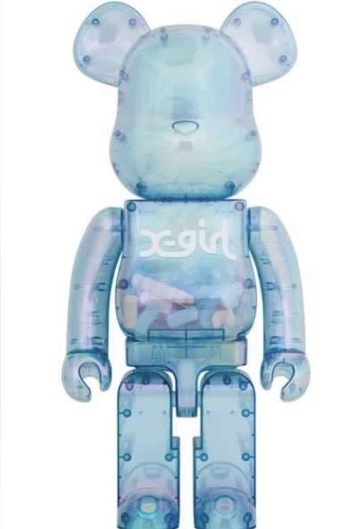 BE@RBRICK - X-girl Clear Blue 1000%, 2021