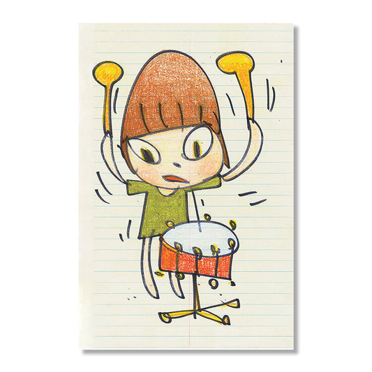 YOSHITOMO NARA - Banging the Drum Poster, 2020