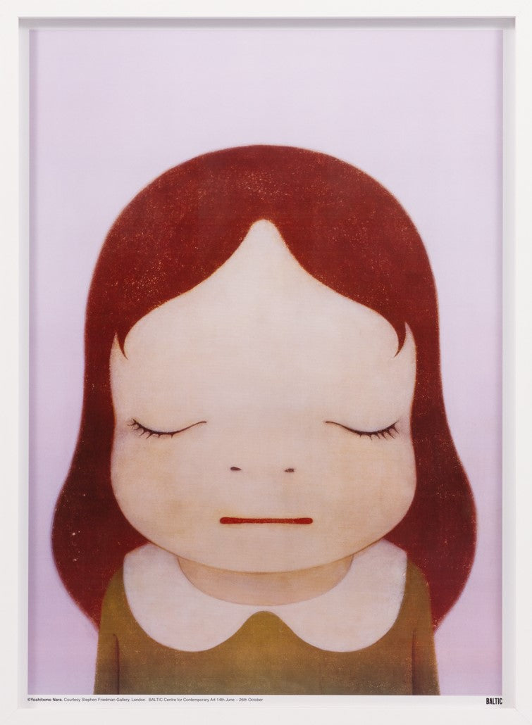 YOSHITOMO NARA - Cosmic Girl, Eyes Open and Close (Framed), 2008