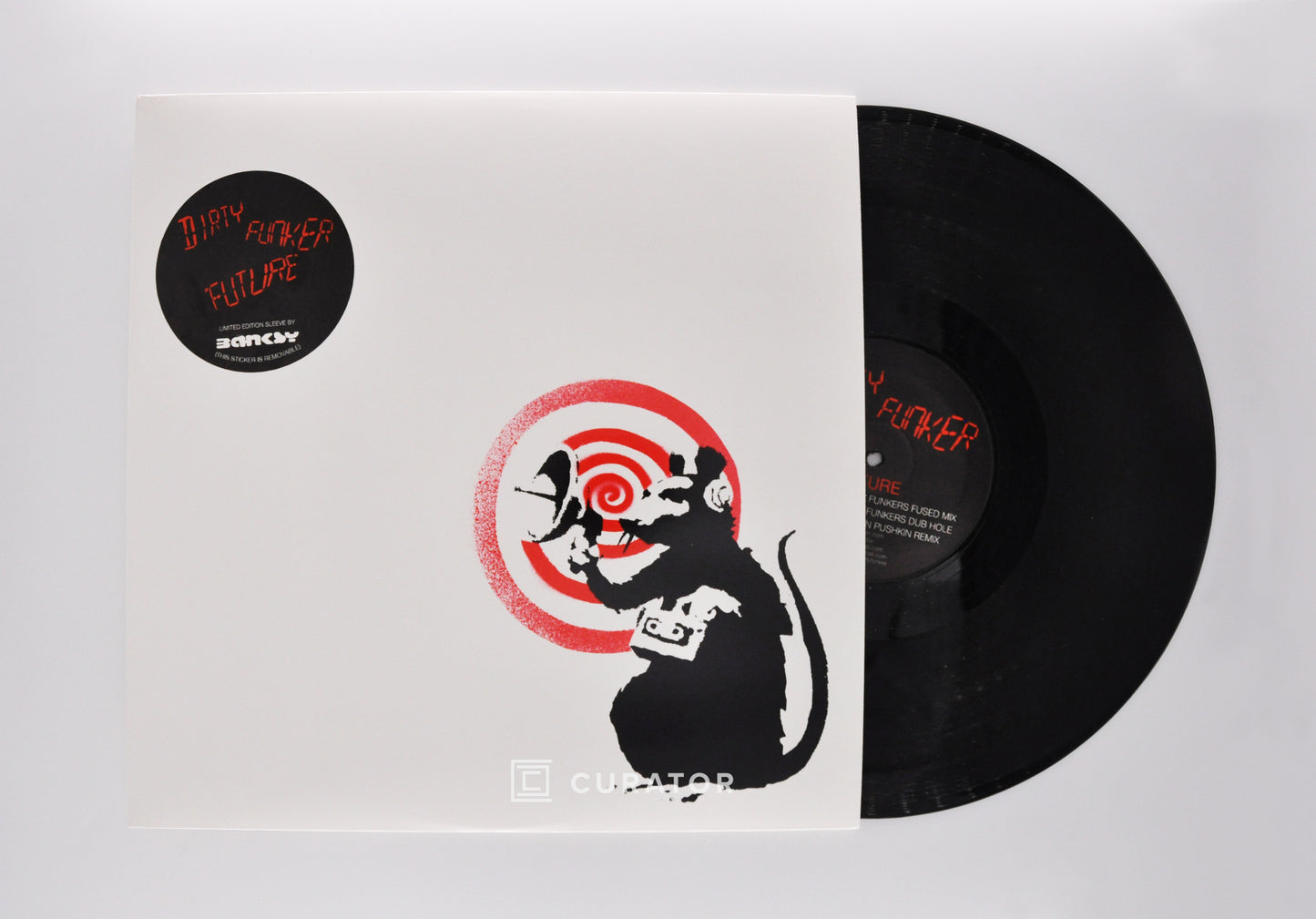 BANKSY - Dirty Funker - Future Radar Rat Vinyl Record (500 Edition, White Cover), 2008