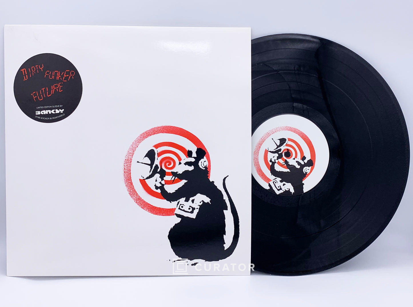 BANKSY - Dirty Funker - Future Radar Rat Vinyl Record (500 Edition, White Cover), 2008