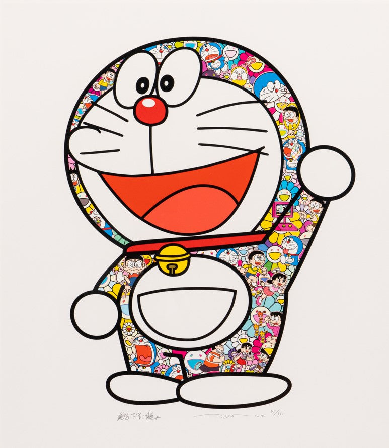 TAKASHI MURAKAMI - Doraemon Here We Go (300 Edition, Signed), 2020
