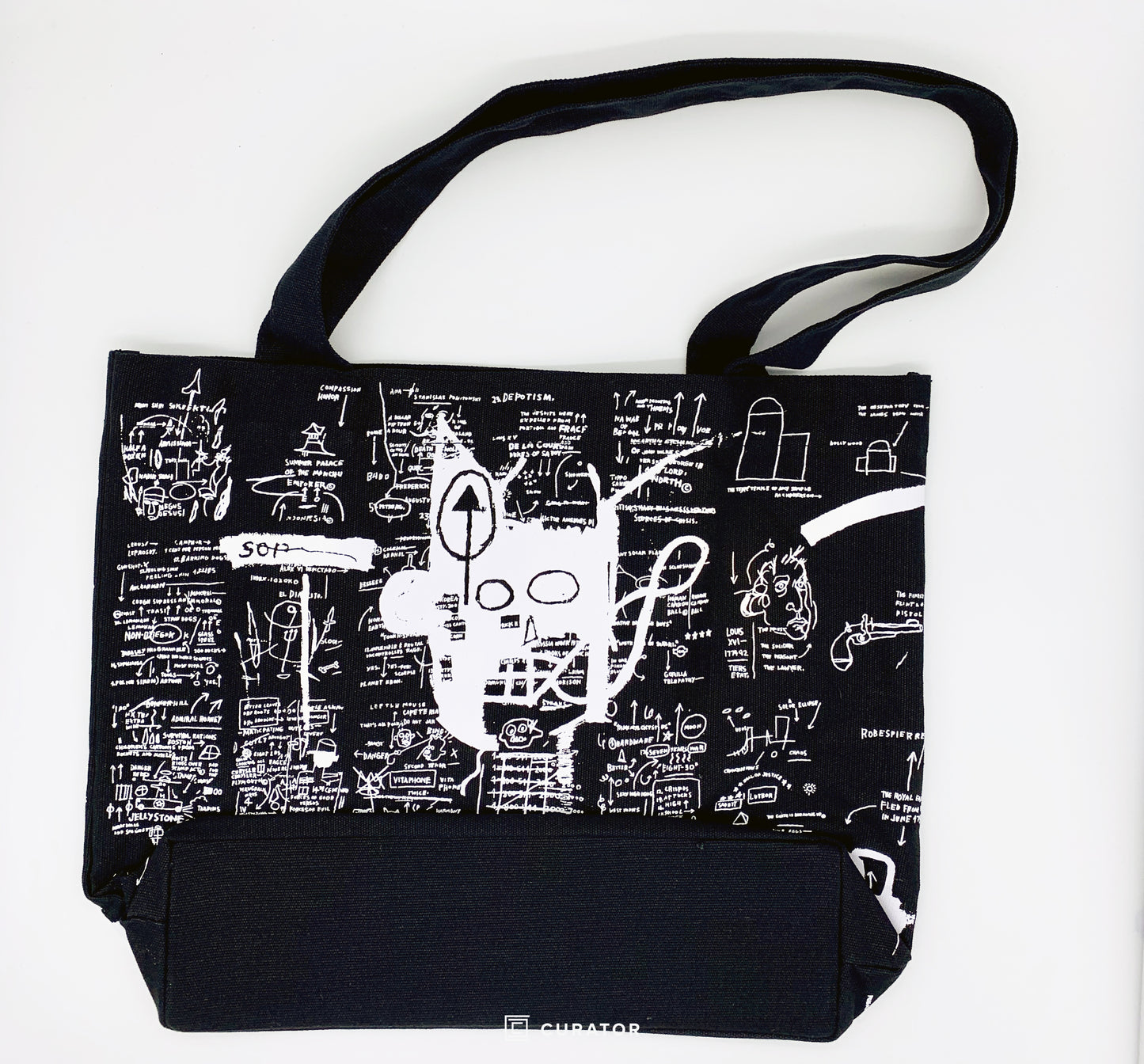 BASQUIAT - Gusseted Canvas Tote "Untitled (Return of the Central Figure)", 2019