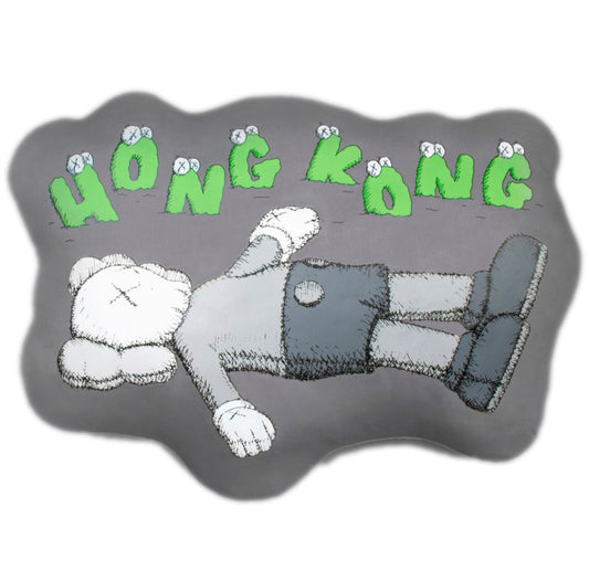 KAWS - HOLIDAY Hong Kong Cushion (Grey), 2019