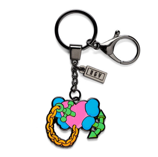 KAWS x NGV Permanent Love Keychain, 2019