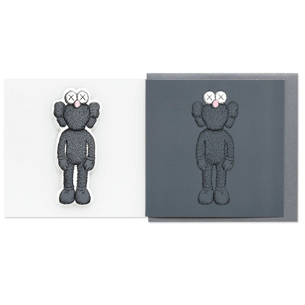 KAWS x NGV BFF Greeting Card with Puffy Sticker (Black), 2019