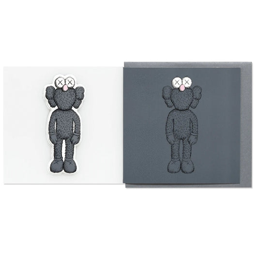 KAWS x NGV BFF Greeting Card with Puffy Sticker (Black), 2019