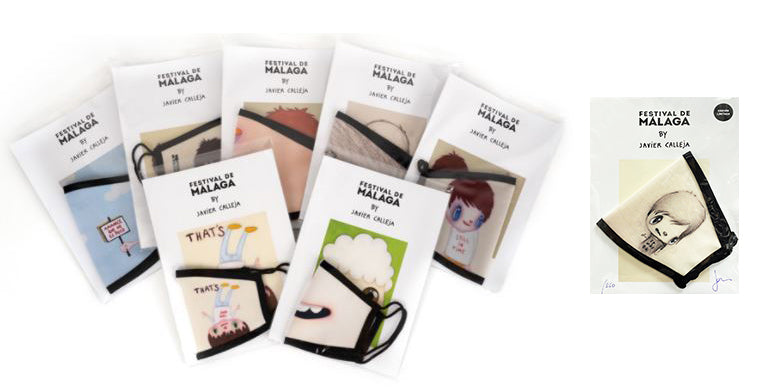 JAVIER CALLEJA - Reusable Face Mask (Set of 8) (Signed), 2020