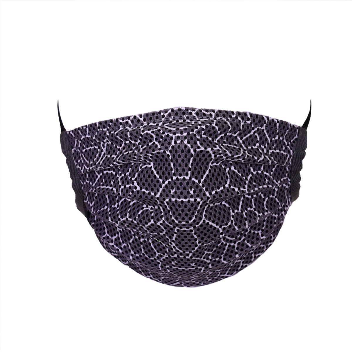 TAKASHI MURAKAMI - Mesh Flower Pattern Mask (Black, Grey, Red, Yellow)