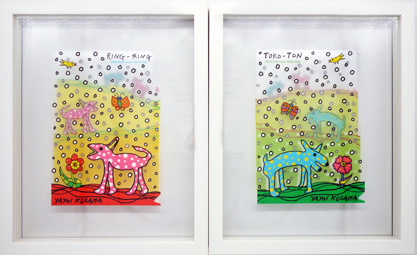 YAYOI KUSAMA - Ring-Ring Meets Toko-Ton (Framed)