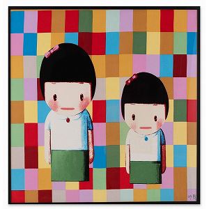 LIU YE - Shanghai Expo Silk Scarf (Framed), 2010 (50 Edition)