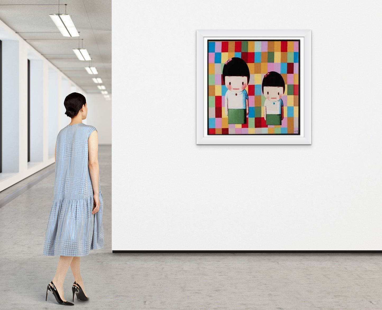 LIU YE - Shanghai Expo Silk Scarf (Framed), 2010 (50 Edition)