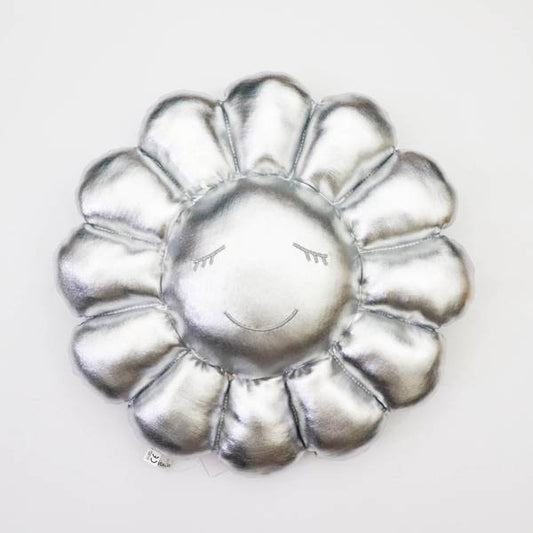 TAKASHI MURAKAMI - Flower Cushion 30 cm (Silver)