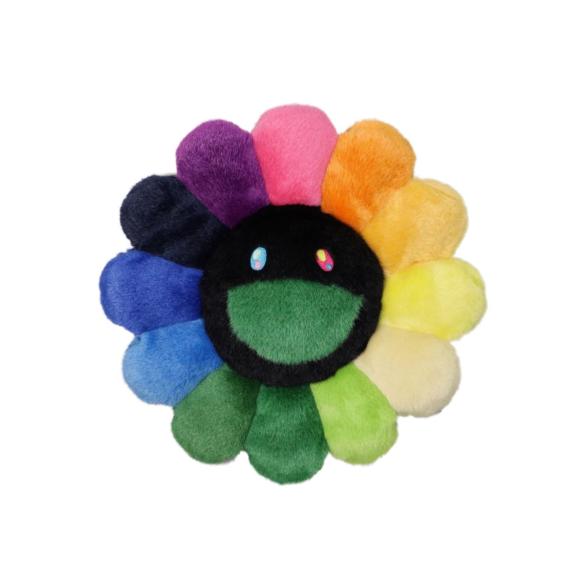 Takashi Murakami - Flower cushion (rainbow and black) -Plush