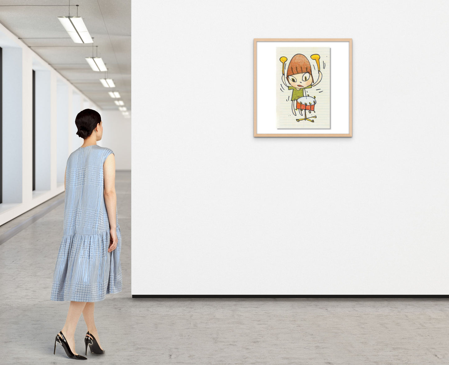 YOSHITOMO NARA - Banging the Drum Poster, 2020