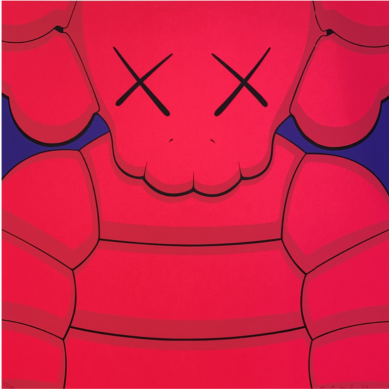 KAWS - What Party Print (Pink) (88/100 Edition, Signed and Framed), 2020