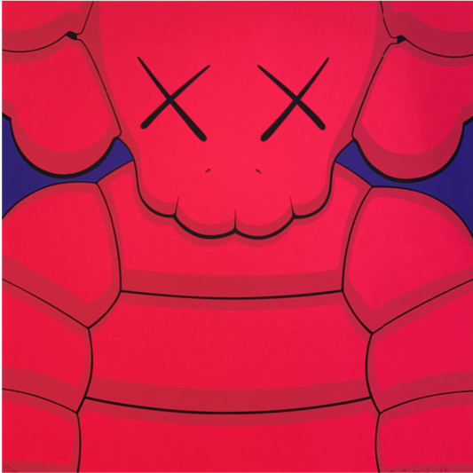 KAWS - What Party Print (Pink) (88/100 Edition, Signed and Framed), 2020