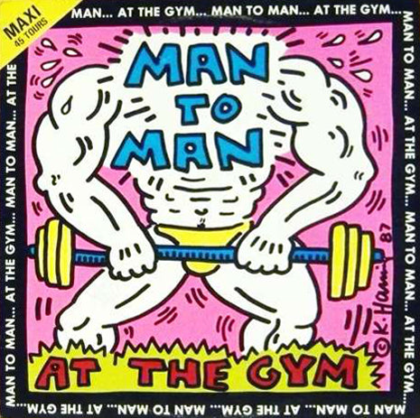 KEITH HARING - MAN TO MAN Vinyl Record (Framed), 1987