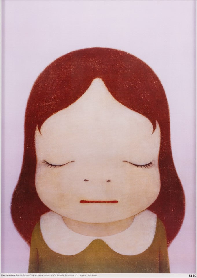 YOSHITOMO NARA - Cosmic Girl, Eyes Open and Close (Framed), 2008