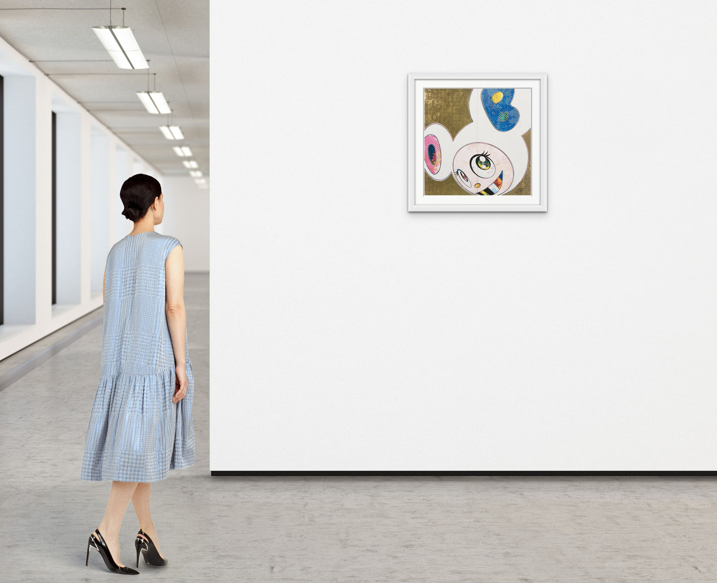 TAKASHI MURAKAMI - DOB in Pure White Robe (P ink and Blue) (Signed), 2013