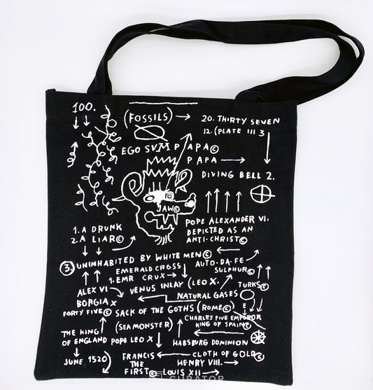 BASQUIAT - Flat Canvas Tote "Sea Monster, 1983", 2019