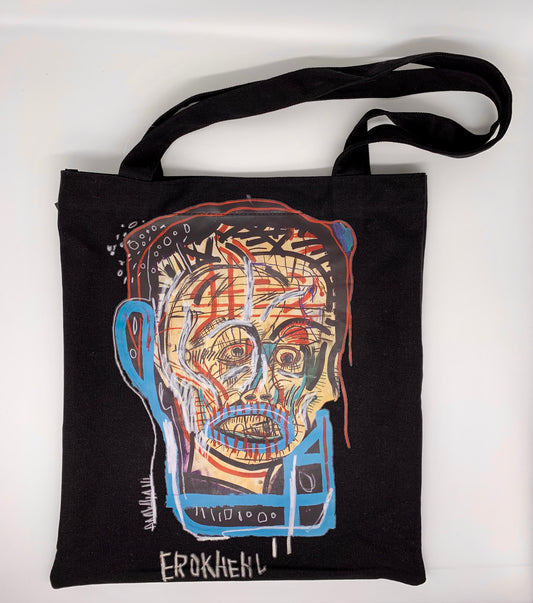 BASQUIAT - Flat Canvas Tote "Made in Japan I, 1982", 2019