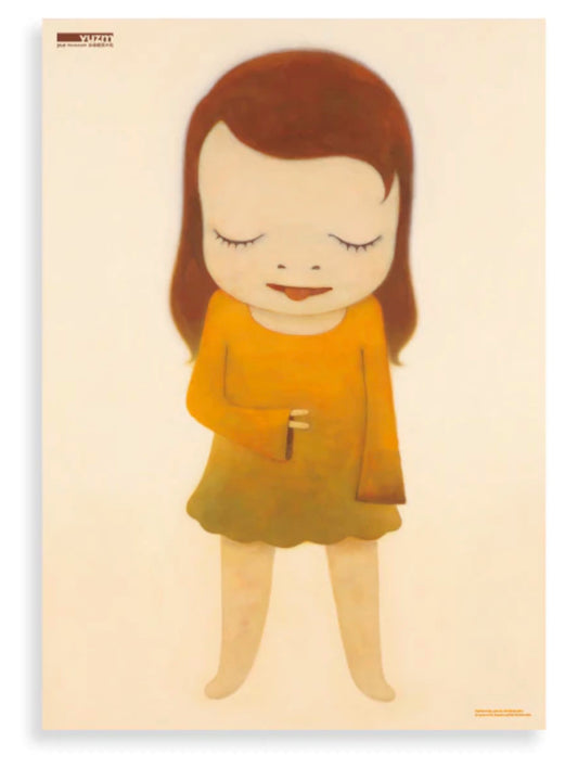 YOSHITOMO NARA - "Jollie the Little Thinker / Yuz" Poster (B2 size), 2022