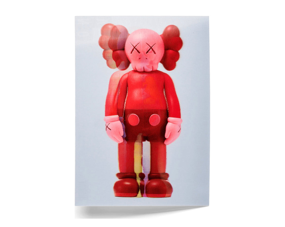 KAWS x NGV Lenticular Postcard (Red), 2019