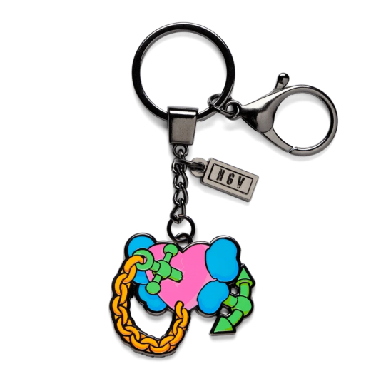 KAWS x NGV Permanent Love Keychain, 2019