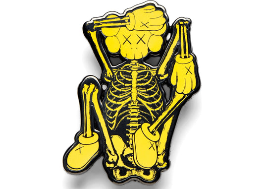 KAWS x NGV Skeleton Pin (Yellow), 2019