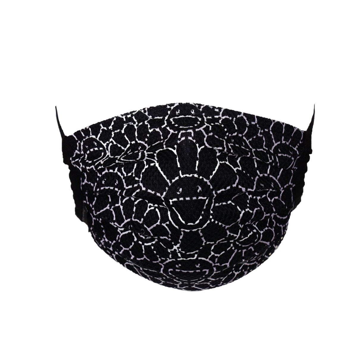 TAKASHI MURAKAMI - Mesh Flower Pattern Mask (Black, Grey, Red, Yellow)