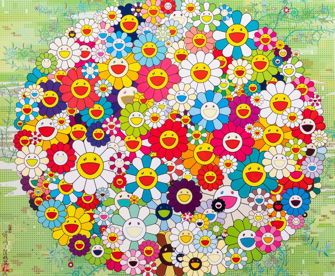 TAKASHI MURAKAMI - Open Your Hands Wide (Signed & Framed), 2010