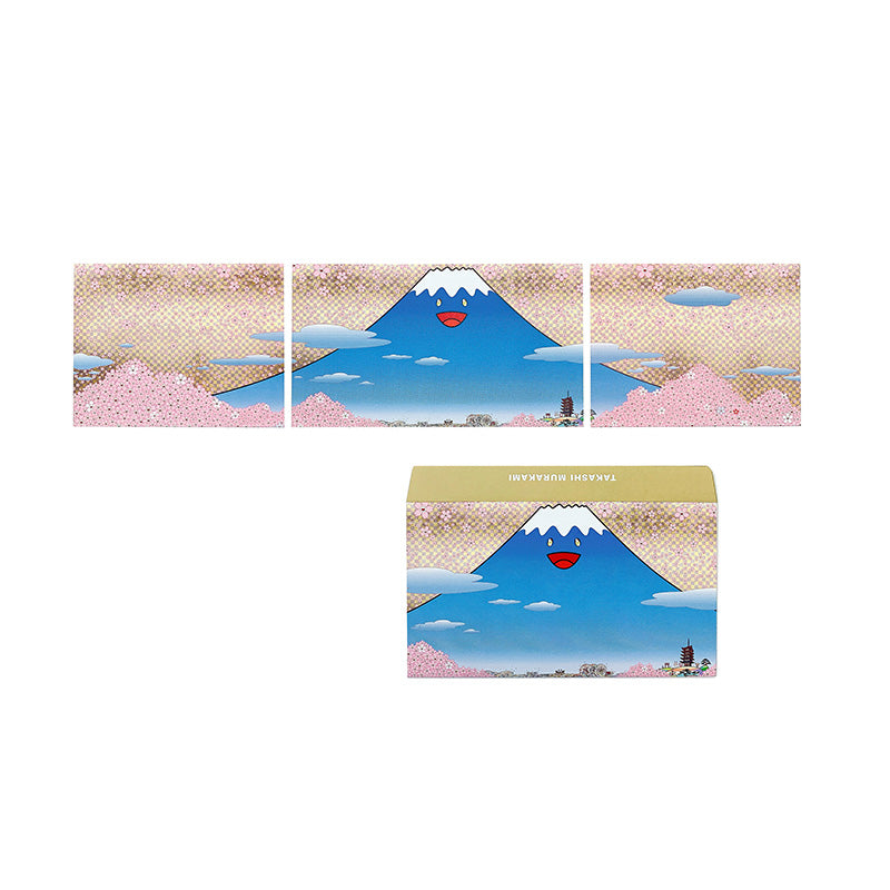 TAKASHI MURAKAMI - Cherry Blossom Fujiyama JAPAN Postcard Set, 2020