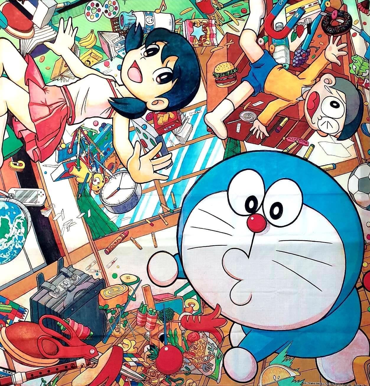 MR. x Doraemon Fabric Print (Tokyo Exclusive), 2017