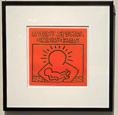 KEITH HARING - A VERY SPECIAL CHRISTMAS (Framed), 1987