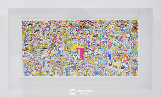 TAKASHI MURAKAMI - Would It Be Nice If We Could Do Such a Thing Postcard (Framed), 2020